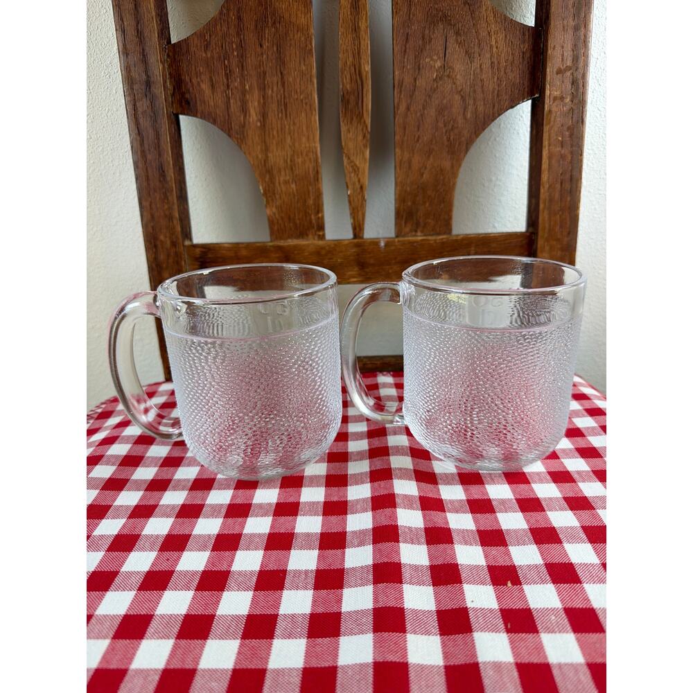 Biittala Glass Finland 2 Krouvi Beer Mug Steins 50 CL Crate & Barrel Oiva Toikka - Picture 4 of 5